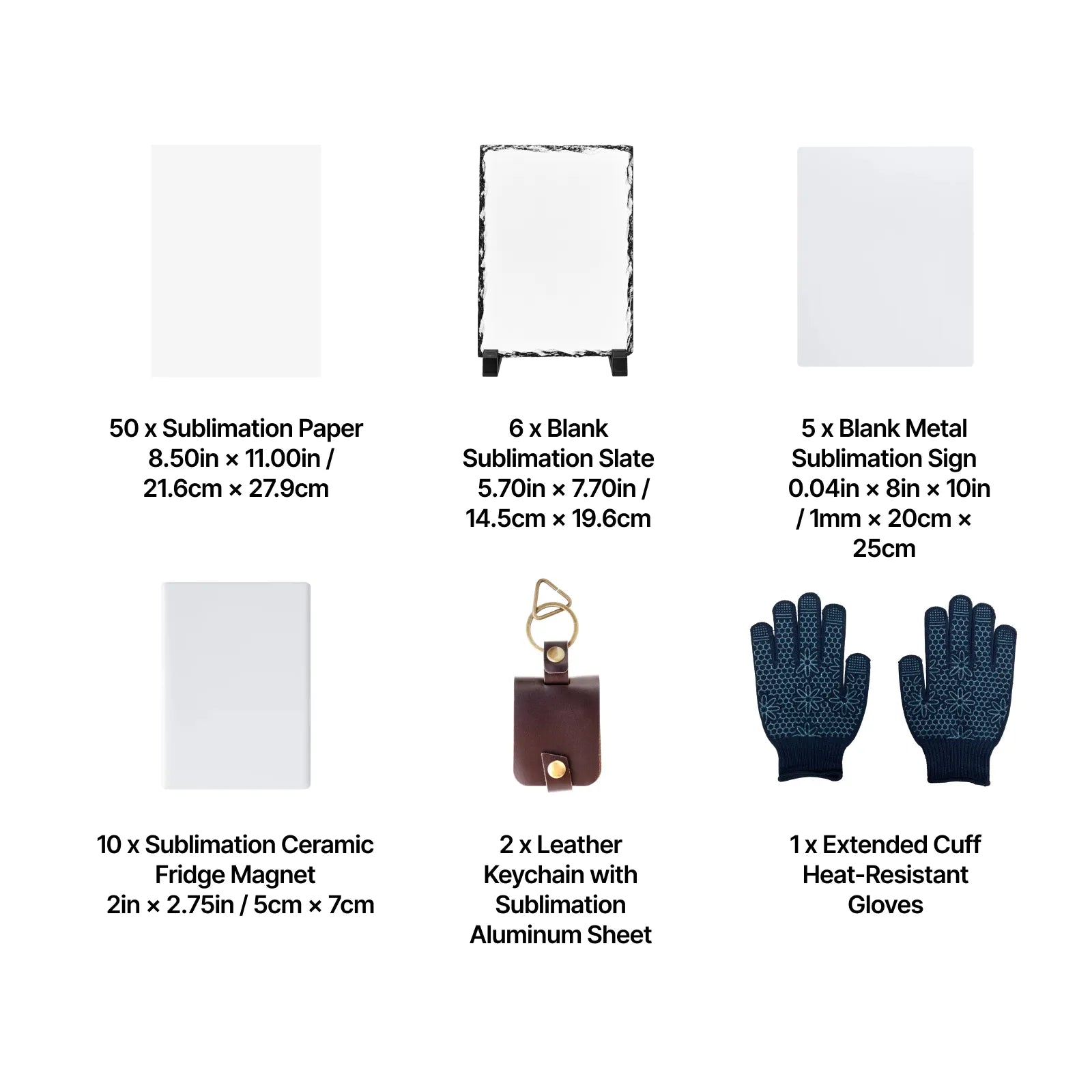 Sublimation blanks starter kit for wonderpress 76pcs 04 10ffaecb fa13 4fd8 9656 4642b693b083
