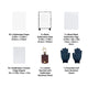 Kit de supports vierges pour sublimation WonderPress (76 pcs)