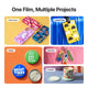 Film Thermorétractable Imprimable Blanc pour Sublimation (20 pcs)