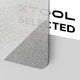 Feuille d'acrylique opaque brillante pailletée argent 3 mm (3 pièces)