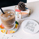 Dessous de verre ronds en céramique blanche pour sublimation (8 pièces)