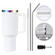 Gobelet en acier inoxydable blanc à irisé avec poignée amovible (1,18 L)