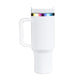 Gobelet en acier inoxydable blanc à irisé avec poignée amovible (1,18 L)