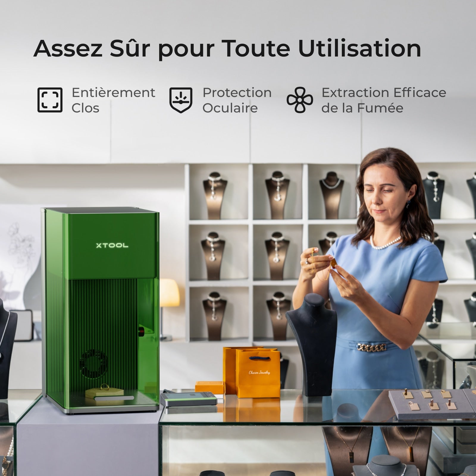 xTool F1 Ultra- Assez Sûr pour Toute Utilisation- xTool France Store