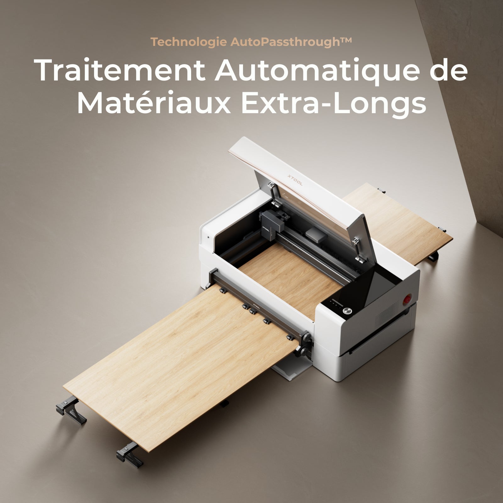 xTool P2-Traitement Automatique de Matériaux Extra-Longs-xTool France Store