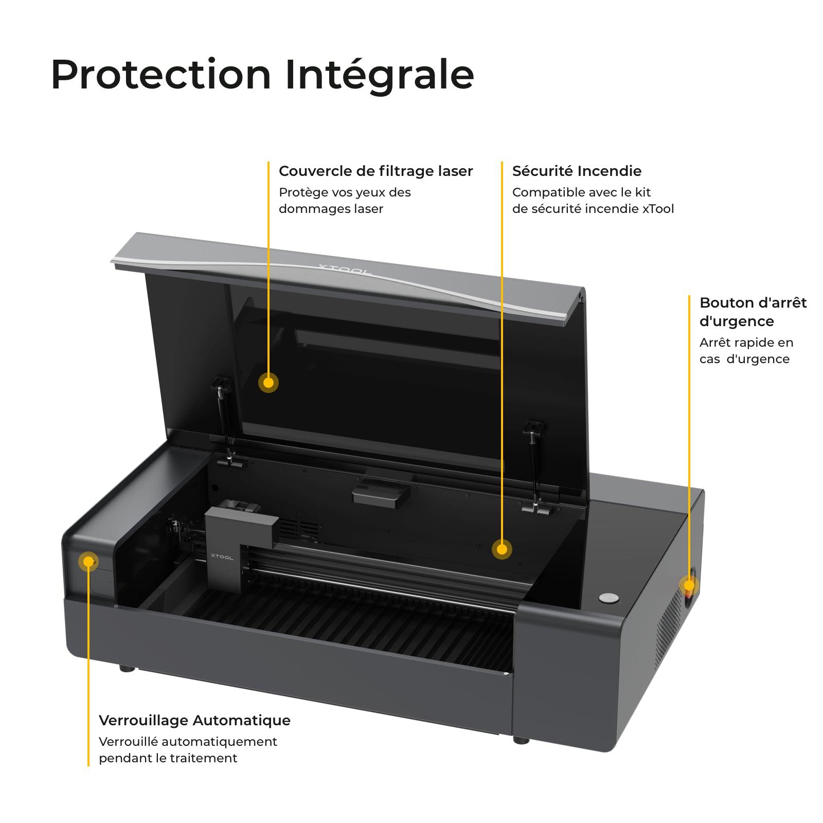 xTool P2 - Découpeur Laser CO2 de Bureau Polyvalent et Intelligent de 55W - xTool France Store