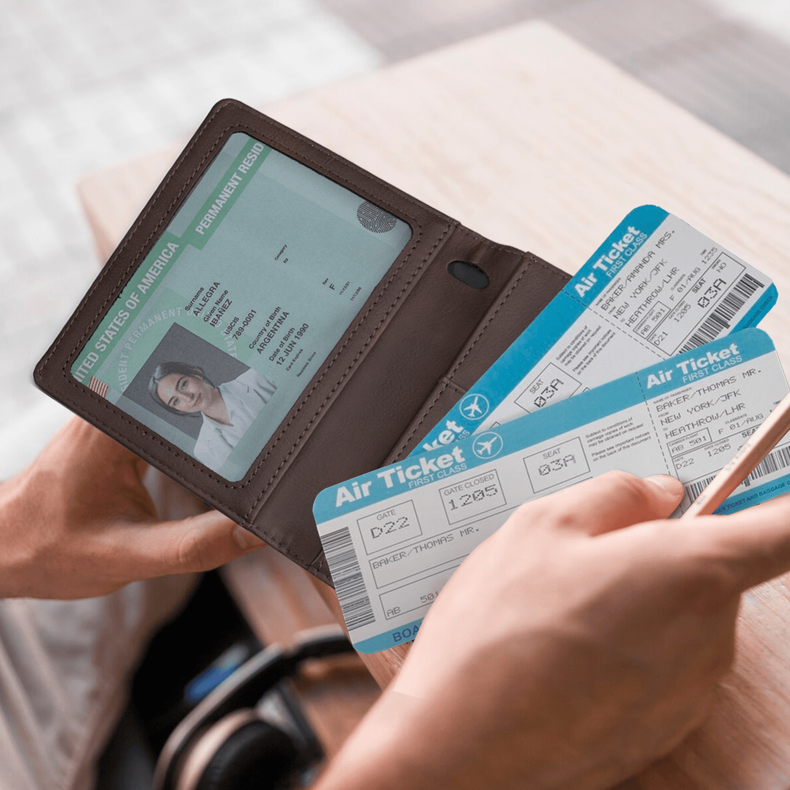 Porte-passeport en patch PU gravable au laser - xTool France Store