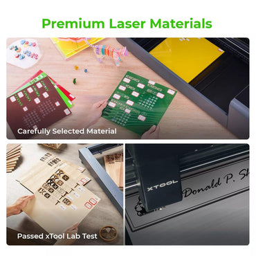 xTool S1 Kit de Matériaux Laser (34 pièces) - xTool France Store