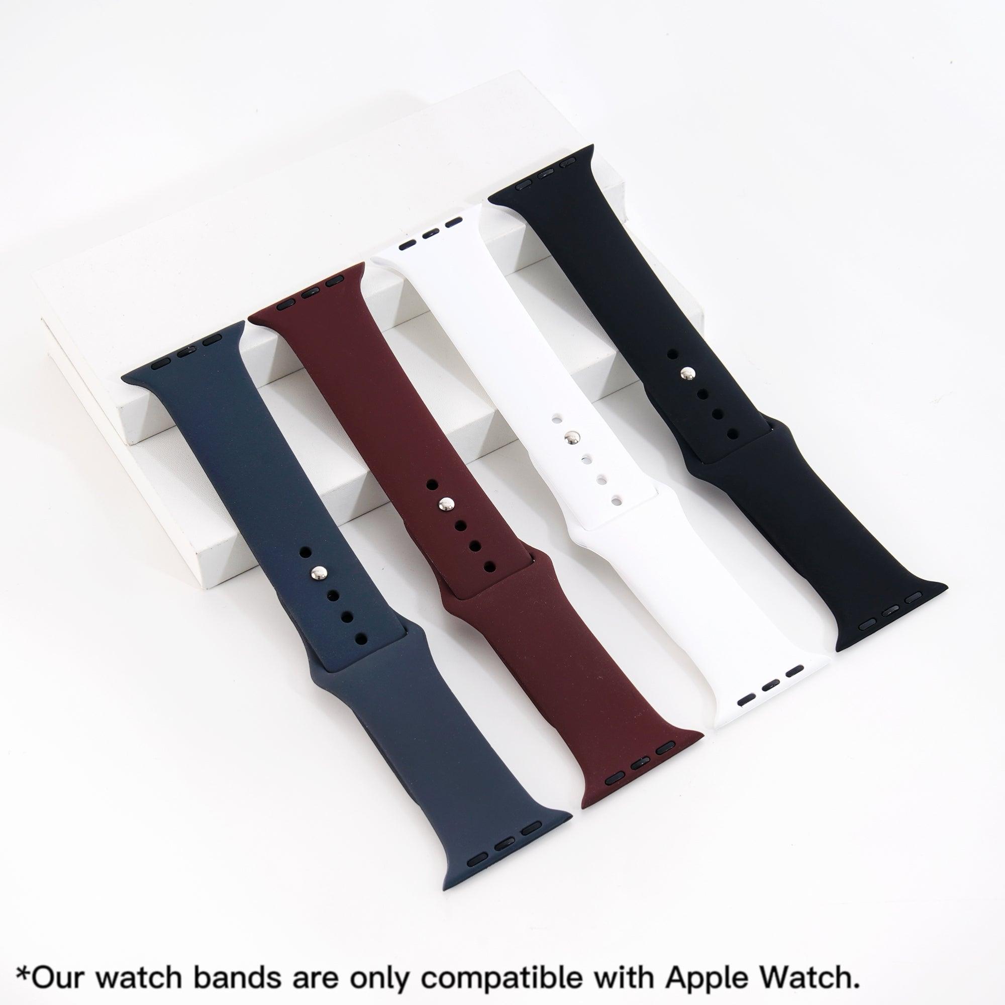Silicone Apple Watch Bands avec Remplissage Arc-en-ciel à Graver (modèle classique) - xTool France Store