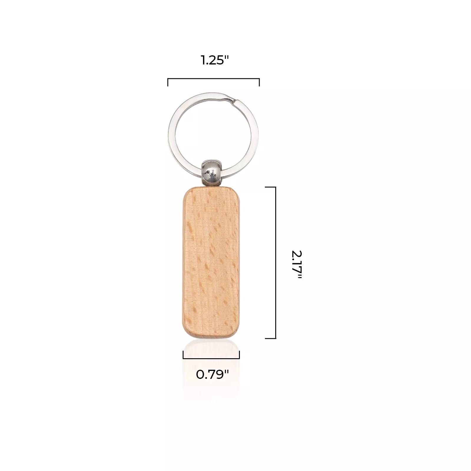 Porte-clés en bois (10 pièces) - xTool France Store