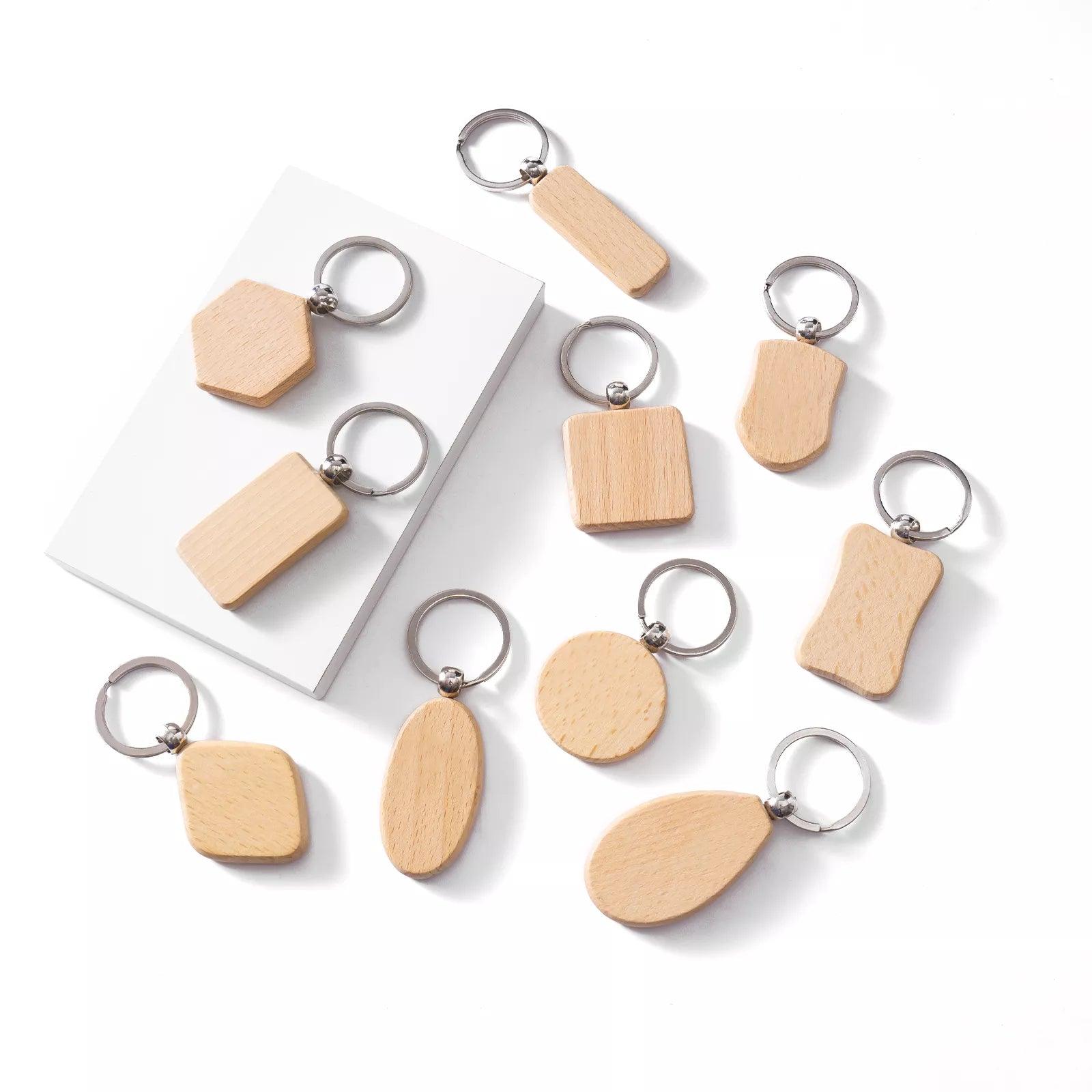 Porte-clés en bois (10 pièces) - xTool France Store