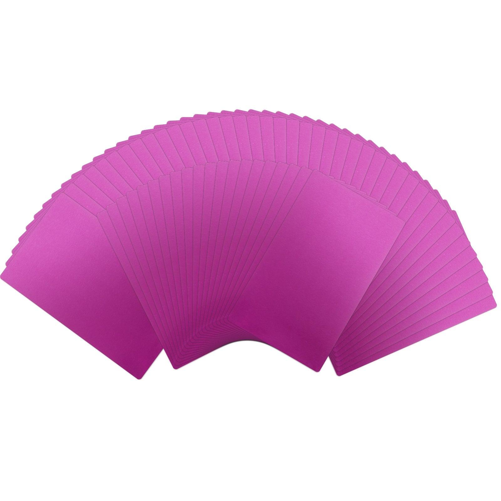 Cartes de visite en métal violet (60pcs)