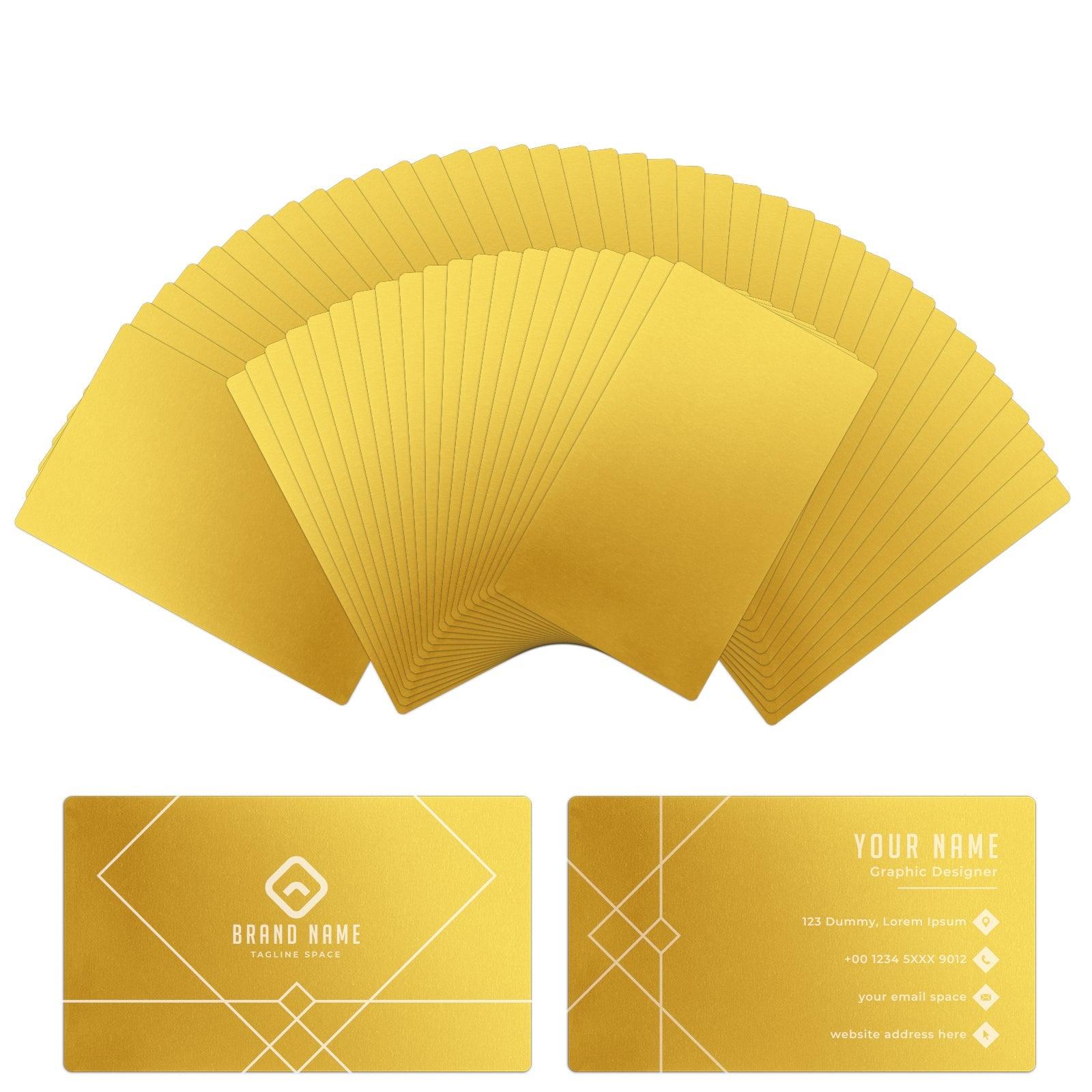 Plaques de Cartes de Visite en Métal (60 pièces) - xTool France Store