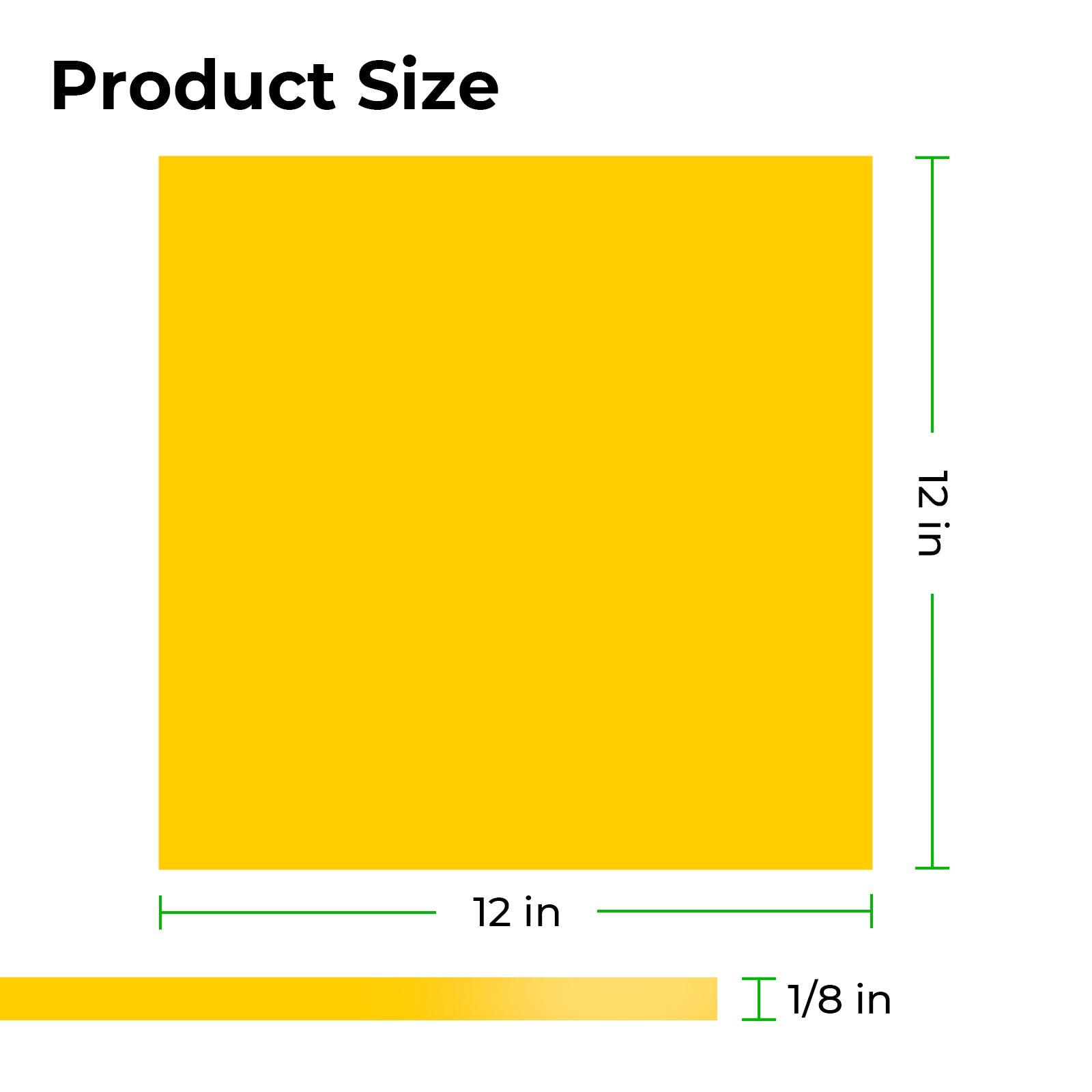 Plaque d'acrylique jaune translucide brillante d'une épaisseur de 3 mm (3 pièces) - xTool France Store