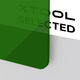 Plaque acrylique translucide brillante verte de 3 mm (lot de 3) - xTool France Store