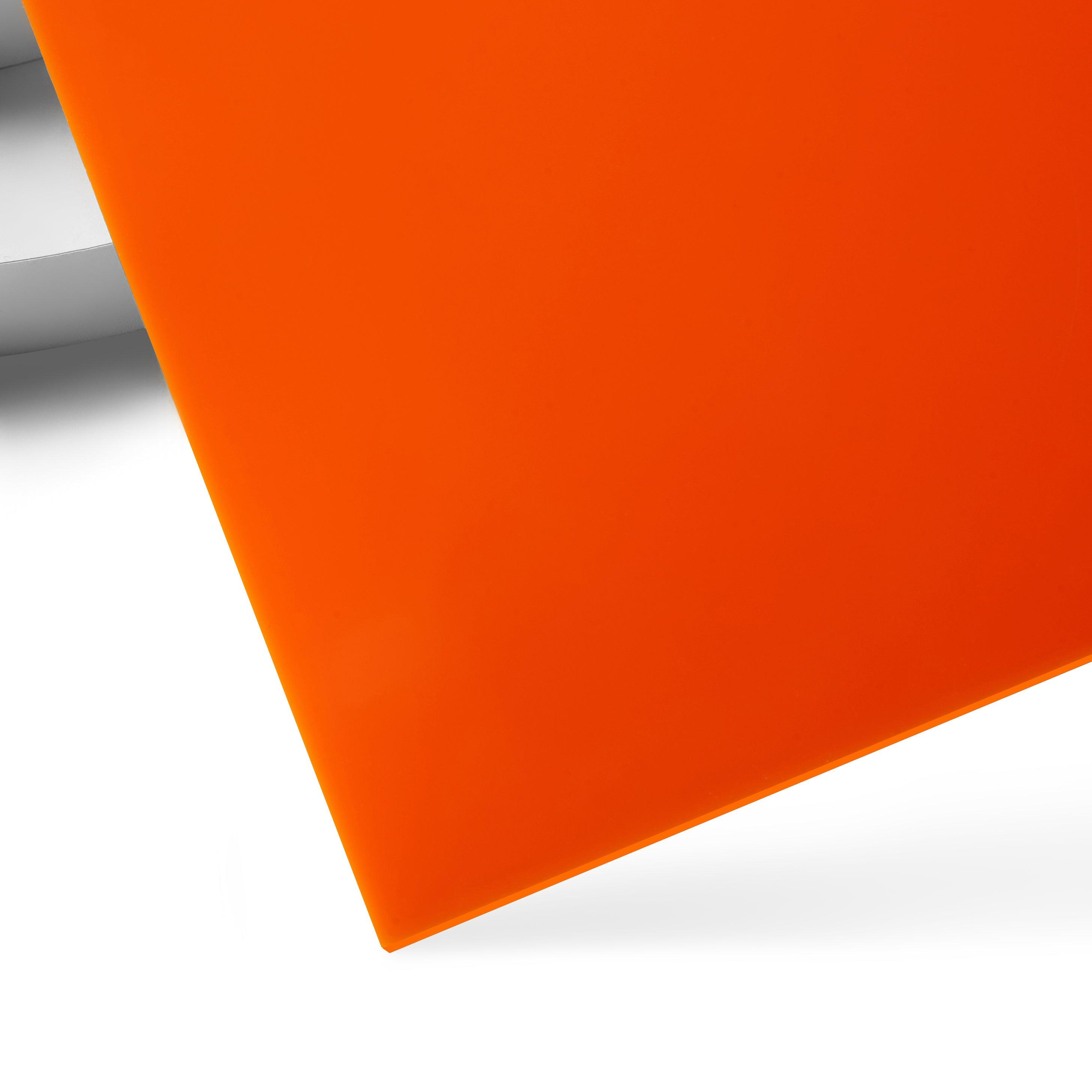 3mm Orange Opaque Glossy Acrylic Sheet (3pcs) - xTool France Store