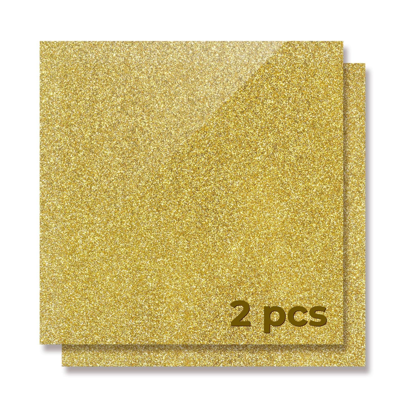Feuille d'acrylique brillante opaque pailletée dorée de 3mm (2 pièces) - Plexiglas - xTool France Store