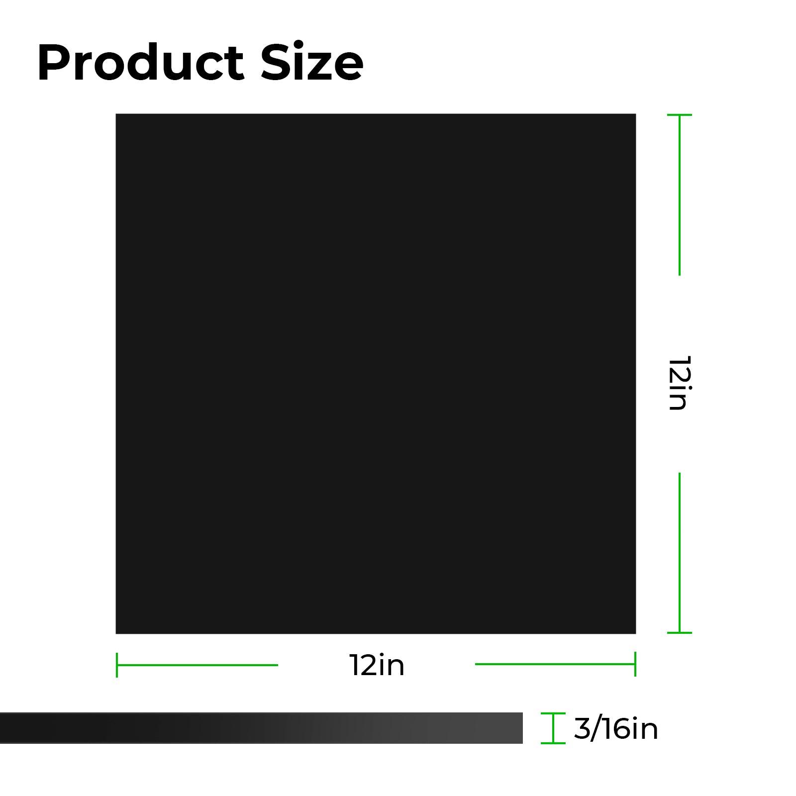 Feuille d'acrylique brillante noire de 5 mm (2 pièces) - xTool France Store
