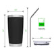 Kit gobelet en acier inoxydable noir (20oz) - xTool France Store