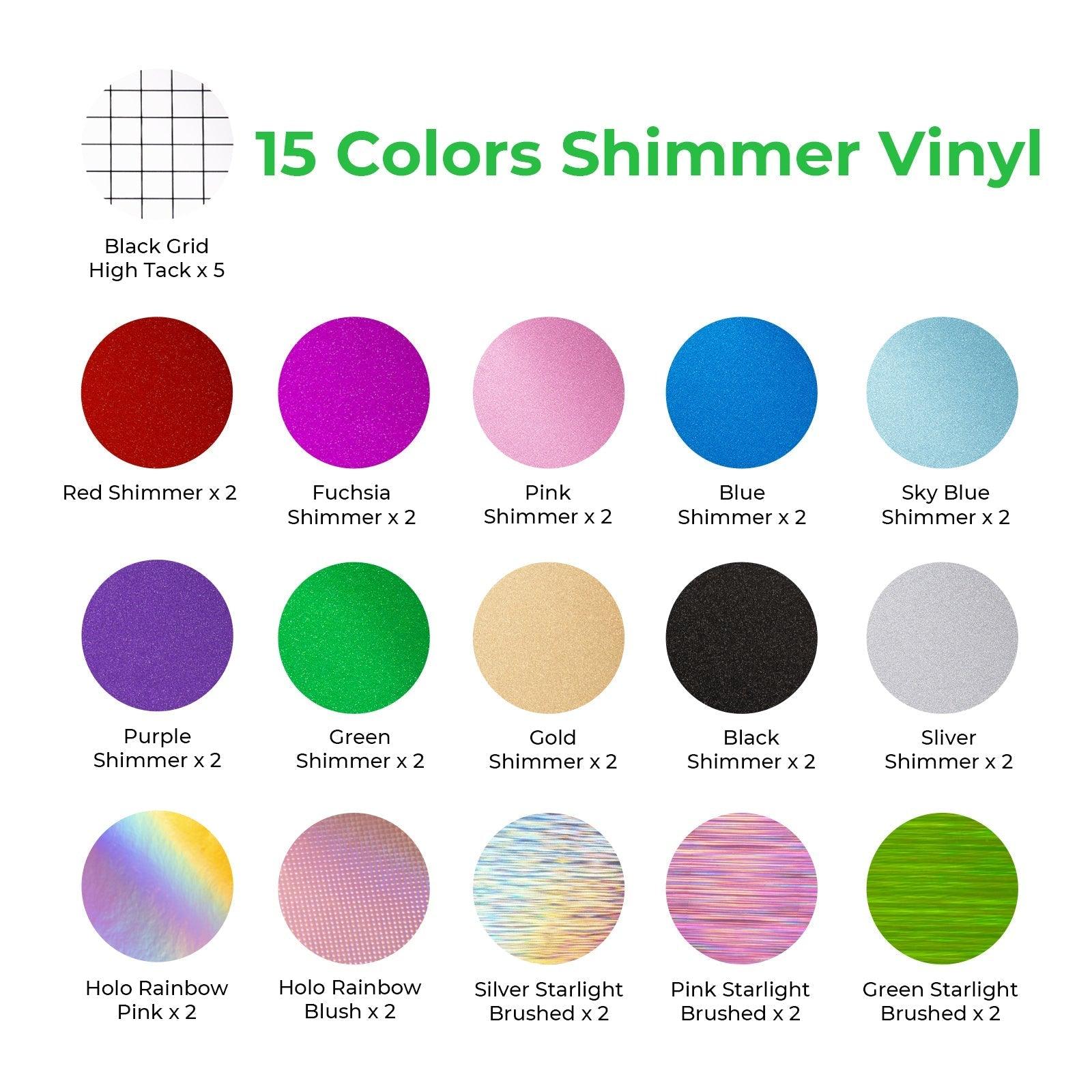 Vinyle autocollant Shimmer (30pcs)
