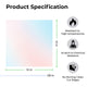 Plaque d'acrylique plexiglas iridescent transparent d'une épaisseur de 3 mm (3 pcs) - xTool France Store