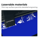 Gravure laser sur feuille plastique bicolore 1,27 mm (5 pièces) - xTool France Store