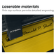 Gravure laser sur feuille plastique bicolore 1,27 mm (5 pièces) - xTool France Store