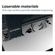 Gravure laser sur feuille plastique bicolore 1,27 mm (5 pièces) - xTool France Store